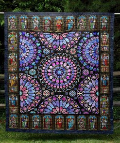 Personalized Blessed with Love Quilt Bedding Set for Home Decoration and Picnic - Great Gifts for Family