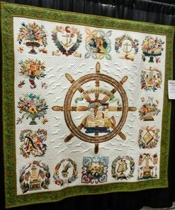 Personalized Boat Helm Lighthouse Anchor Quilt Bedding Set for Home Decoration, Great Gifts for Family