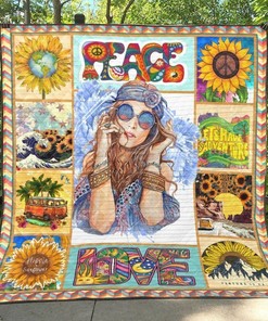 Personalized Bohemian Hippie Qh070801C Tbg Quilt Bedding Set Blanket - Perfect Gifts for Family and Bedroom Decor
