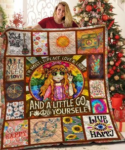 Personalized Bohemian Hippie Quilt Bedding Set - Ideal for Home Decoration and Picnics