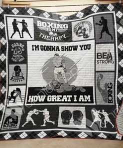 Personalized Boxing Quilt Blanket Bedding Set - Great for Bedroom Decor and Family Gifts