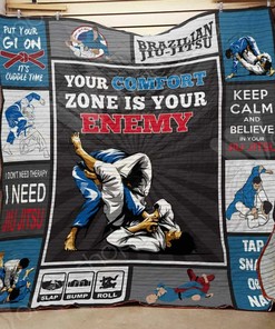 Personalized Brazilian Jiu Jitsu Quilt Bedding Set Blanket for Home and Picnic