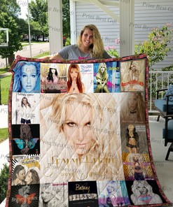 Personalized Britney Spears Albums Cover Poster Quilt Blanket Bedding Set for Home Decoration
