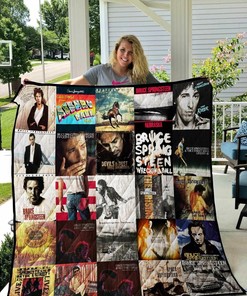 Personalized Bruce Springsteen Blanket Quilt Bedding Set - Gifts for Fans and Family