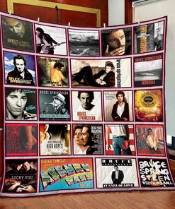 Personalized Bruce Springsteen Quilt Bedding Set for Home Decoration and Picnic - Great Gifts for Family
