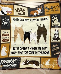 Personalized Bull Terrier Dog Quilt Bedding Set - Perfect for Home Decoration and Family Gifts