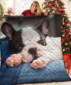 Personalized Bulldog Quilt Bedding Set with Matching Pillowcases for a Perfect Bedroom Look