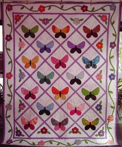 Personalized Butterfly Quilt Bedding Set - Great for Bedroom Decor and Family Gifts