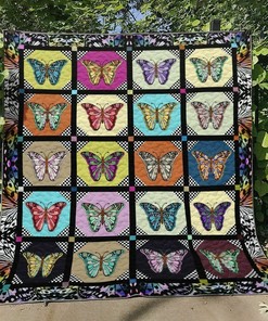 Personalized Butterfly Quilt Bedding Set for Home Decoration for Bedroom Decoration and Family Gifts