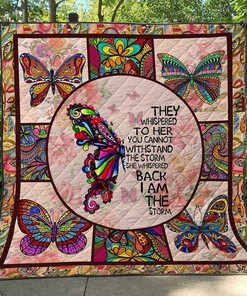 Personalized Butterfly Quilt Blanket Bedding Set - Great for Bedroom Decor and Family Gifts