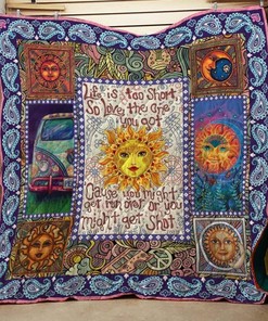 Personalized Camping Dont Waste Your Youth Quilt Blanket Bedding Set - Ideal for Family Gifts