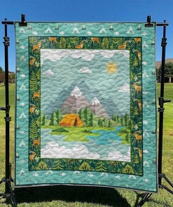 Personalized Camping Quilt Bedding Set Perfect for Home Decoration and Picnics