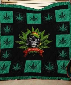 Personalized Cannabis 2 Quilt Blanket Bedding Set for Great Bedroom Decor and Family Gifts