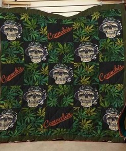 Personalized Cannabis 7 Quilt Blanket Bedding Set for Great Bedroom Decor and Family Gifts