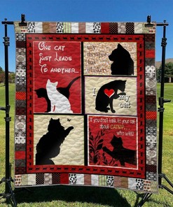 Personalized Cat Quilt Bed Set Blanket, Perfect for Bedroom Decor and Family Gifts