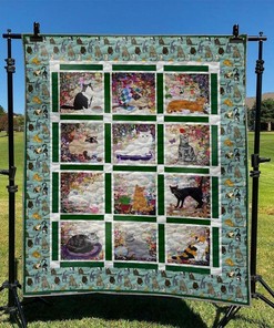 Personalized Cat Quilt Bedding Set for a Cozy and Customized Home Decor