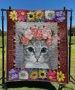 Personalized Cat Quilt Blanket Bedding Set, Ideal for Home Decoration and Family Gifts