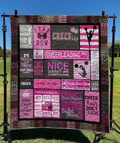 Personalized Cheerleading Quilt Bedding Set - Great for Bedroom Decor and Family Gifts