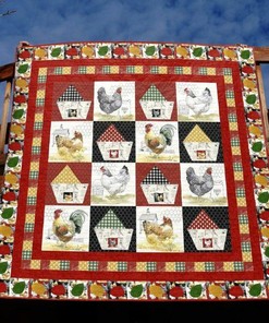 Personalized Chick and Chick Quilt Bedding Set for Home Decoration and Family Gifts