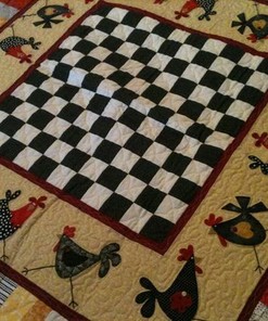 Personalized Chicken Quilt Bedding Set for Cozy Bedroom Decor and Gifts