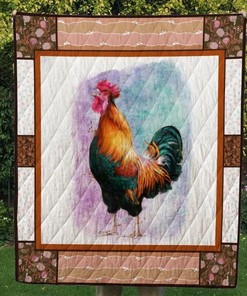 Personalized Chicken Quilt Blanket Bedding Set with Personalized Name for Home Decor, Picnic, and Gifts for Family