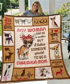 Personalized Chihuahua Quilt Bed Set Blanket, Great for Bedroom Decoration and Family Gifts
