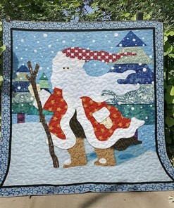 Personalized Christmas Ht240607 Quilt Bedding Set for Home Decoration, Gifts for Family