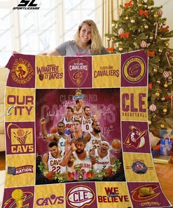 Personalized Cleveland Cavaliers Quilt Bed Set Blanket, Gifts for Fans and Family