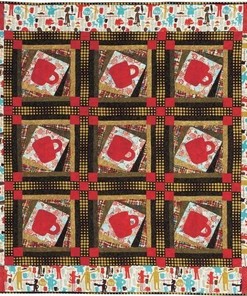 Personalized Coffee Quilt Bedding Set for Bedroom Decor, Unique Gifts for Family