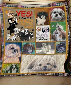 Personalized Cute Black Pug Quilt Bedding Set, Great for Bedroom Decoration and Family Gifts