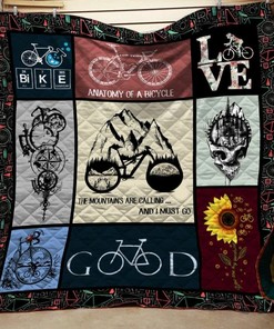 Personalized Cycling Quilt Blanket Bedding Set for Home Decoration and Family Gifts