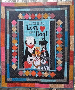 Personalized DOG CLM270615 Quilt Bedding Set - Ideal for Home Decor