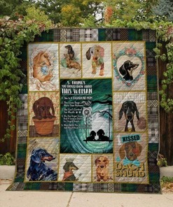 Personalized Dachshund Bedding Set, Perfect for Family Gift
