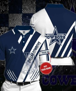Personalized Dallas Cowboys No87 Polo Shirt, 3D All Over Print 8531