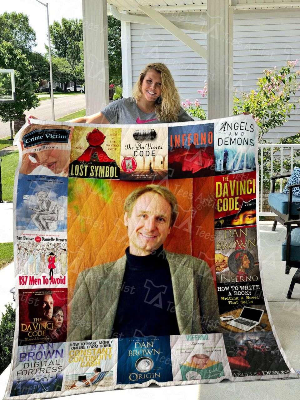 Personalized Dan Brown Quilt Bedding Set Blanket for Home Decoration and Family Gifts