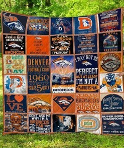 Personalized Denver Broncos Quilt Bedding Set Blanket for Home Decoration and Family Gifts