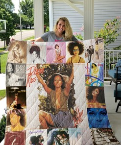 Personalized Diana Ross Quilt Bedding Set Blanket for Fans, Perfect for Bedroom Decor and Family Gifts