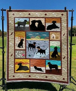 Personalized Dog Labrador Quilt Blanket Bedding Set, Ideal for Home Decoration and Family Gifts