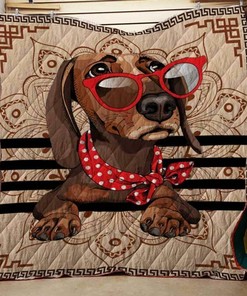 Personalized Dog Life Quilt Bedding Set Blanket for Dog Lovers - Great Gifts for Family