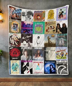 Personalized Donovan Album Covers Quilt Bedding Set Blanket - Perfect Gifts for Family and Bedroom Decor