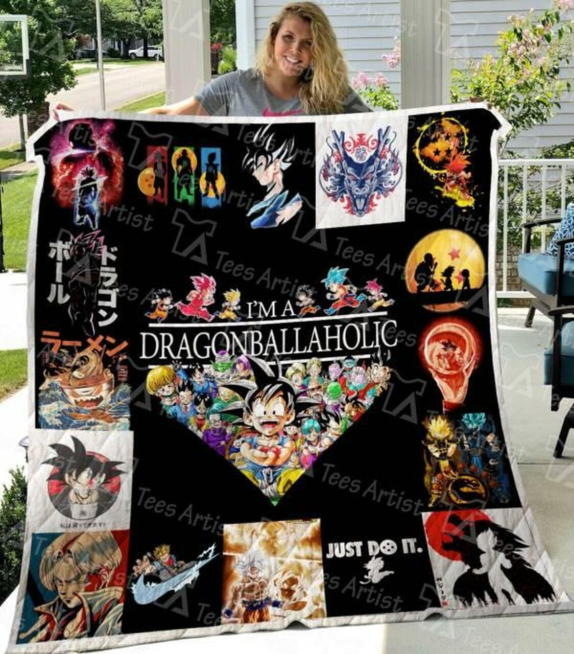 Personalized Dragon Ball Quilt Bedding Set Great for Bedroom Decoration and Family Gifts