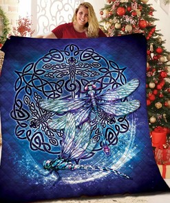 Personalized Dragonfly Blanket, Great for Family Gift
