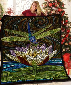 Personalized Dragonfly Blanket, Perfect for Family Gift