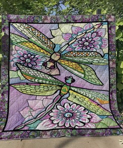 Personalized Dragonfly Hm140607 Quilt Bedding Set for Home Decoration, Gifts for Family