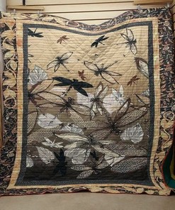 Personalized Dragonfly Quilt Bedding Set Blanket for Home Decoration, Great for Bedroom Decor and Family Gifts