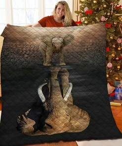 Personalized Elephant Bedding Set with Optional Pillowcases for Family Gifts