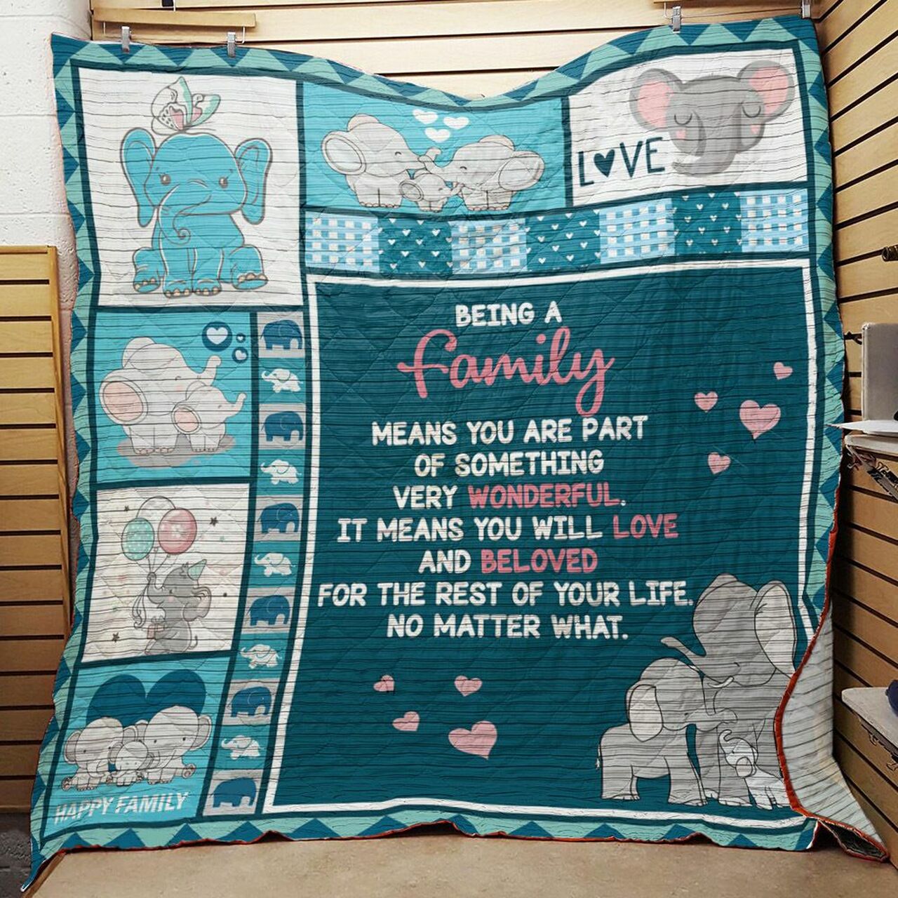 Personalized Elephant Bedding Set with Optional Pillowcases for Home Decor