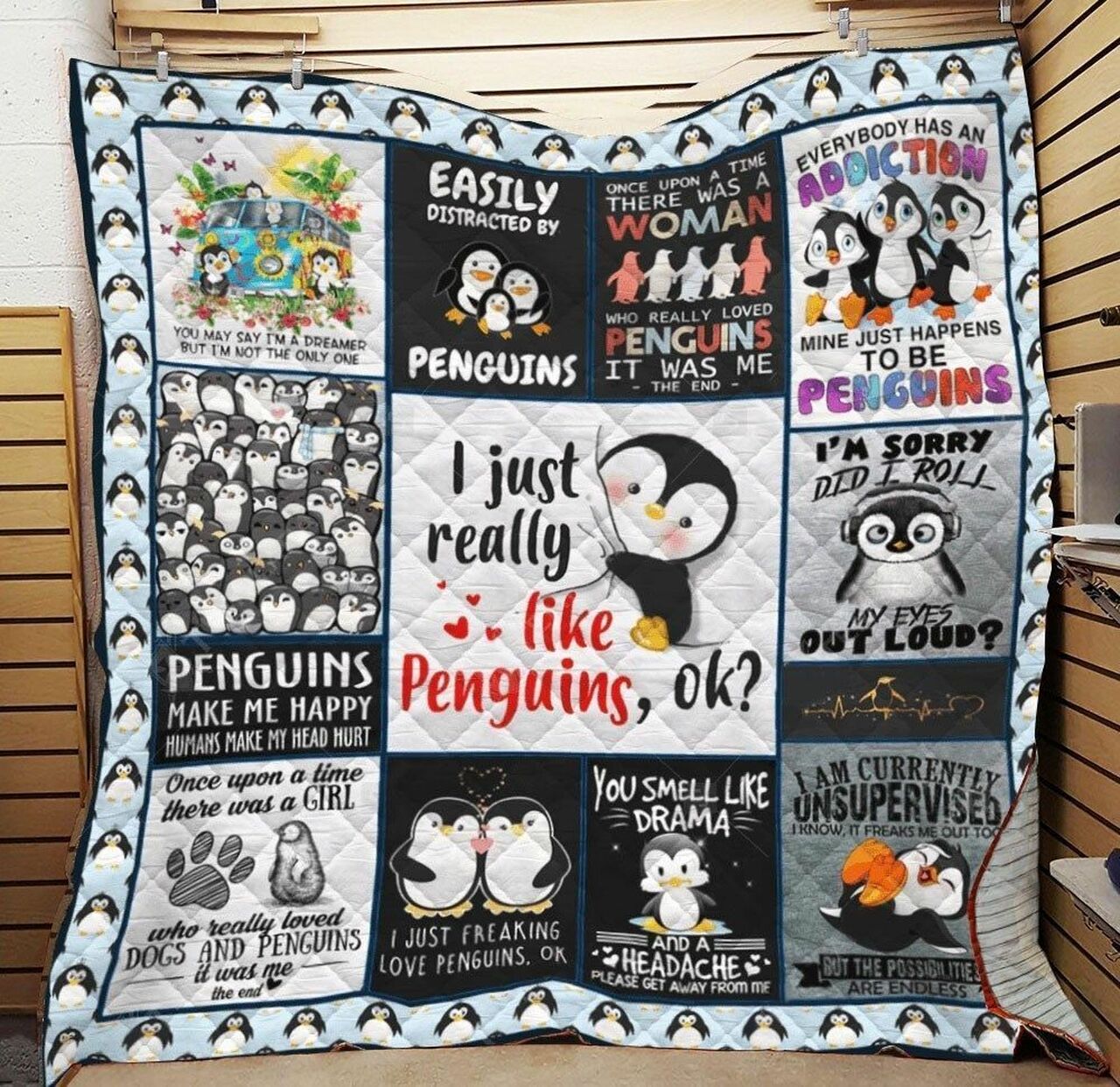 Personalized Elephant Storm Quilt Bedding Set for Home Decoration and Family Gifts