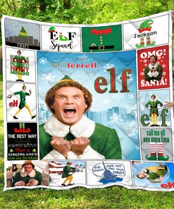Personalized Elf Movie Quilt Bedding Set - Great for Bedroom Decor and Family Gifts
