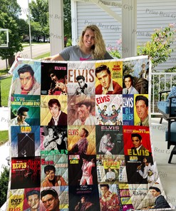 Personalized Elvis Presley Albums Poster Quilt Bedding Set for Home Decoration, Suitable for Picnic and Family Gifts